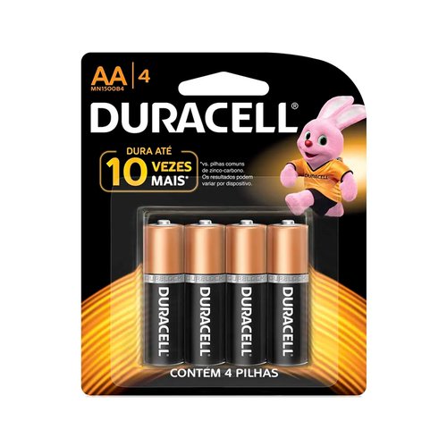 Pilha Duracell Alcalina Aa pequena 4 Unidades Pilha Duracell Alcalina Aa pequena 4 Unidades