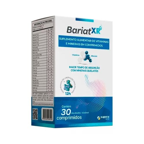 Suplemento Alimentar Vitamínico Bariat XR 30 Comprimidos Suplemento Alimentar Vitamínico Bariat XR 30 Comprimidos