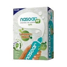 Nasoar XT 0,9%, caixa com 1 lavador nasal de 240mL + 15 envelopes com 6,240g de granulado para solução de uso nasal Nasoar XT 0,9%, caixa com 1 lavador nasal de 240mL + 15 envelopes com 6,240g de granulado para solução de uso nasal