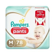 Fralda Pampers Premium Care Pants M, pacote com 78 unidades