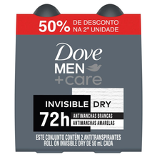 Desodorante Roll On Dove Invisible Dry 50ml 2 Unidades Desodorante Roll On Dove Invisible Dry 50ml 2 Unidades