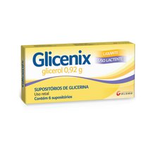 Supositorio Glicenix 0,92g 6 Unidades Supositorio Glicenix 0,92g 6 Unidades