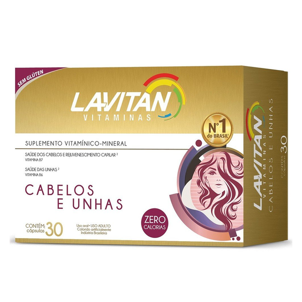 Lavitan Cabelos e Unhas 30 Cápsulas Lavitan Cabelos e Unhas 30 Cápsulas