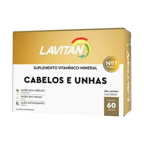 Lavitan Cabelos e Unhas 60 cápsulas Lavitan Cabelos e Unhas 60 cápsulas