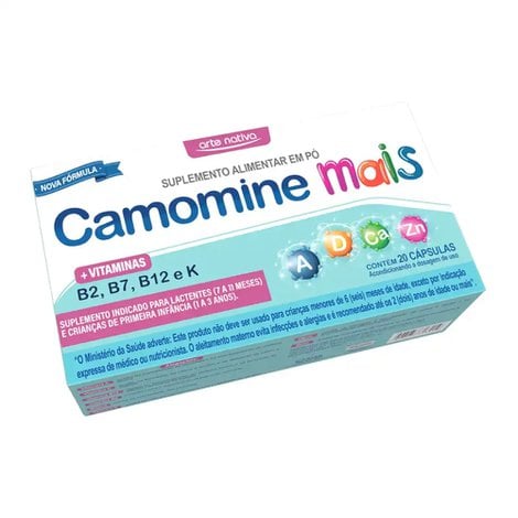 Camomine Mais em Pó 20 cápsulas Camomine Mais em Pó 20 cápsulas