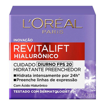 Hidratante Facial Revitalift Hialurônico L'Oréal Paris Diurno FPS20 49g Hidratante Facial Revitalift Hialurônico L'Oréal Paris Diurno FPS20 49g
