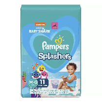 Fralda para Piscina Pampers Splashers M-G 11un