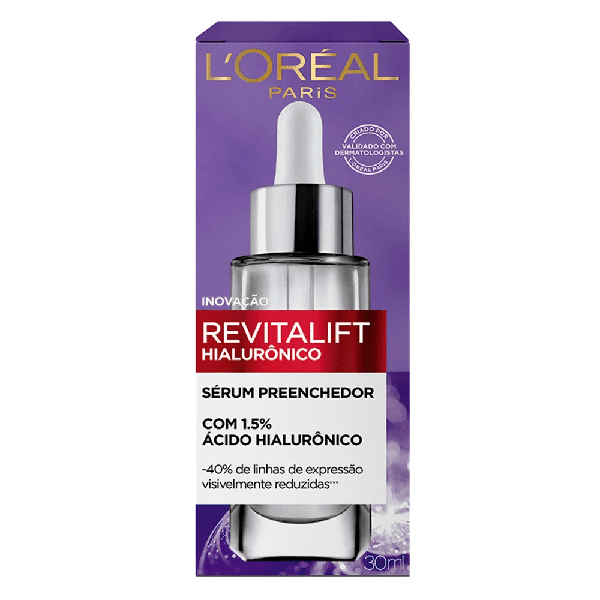 Sérum Preenchedor Anti-idade L’Oréal Paris Revitalift Hialurônico 30ml Sérum Preenchedor Anti-idade L’Oréal Paris Revitalift Hialurônico 30ml
