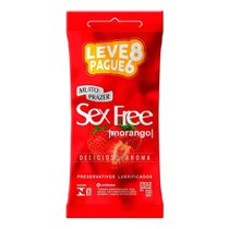 Preservativo Sex Free Morango Un