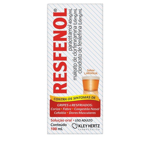 Resfenol Xarope Sabor Laranja 100ml Resfenol Xarope Sabor Laranja 100ml