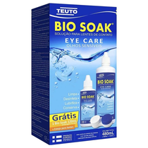 Kit Solução para Lentes Bio Soak Olhos Sensíveis 360ml+120ml + Estojo para Lentes Kit Solução para Lentes Bio Soak Olhos Sensíveis 360ml+120ml + Estojo para Lentes