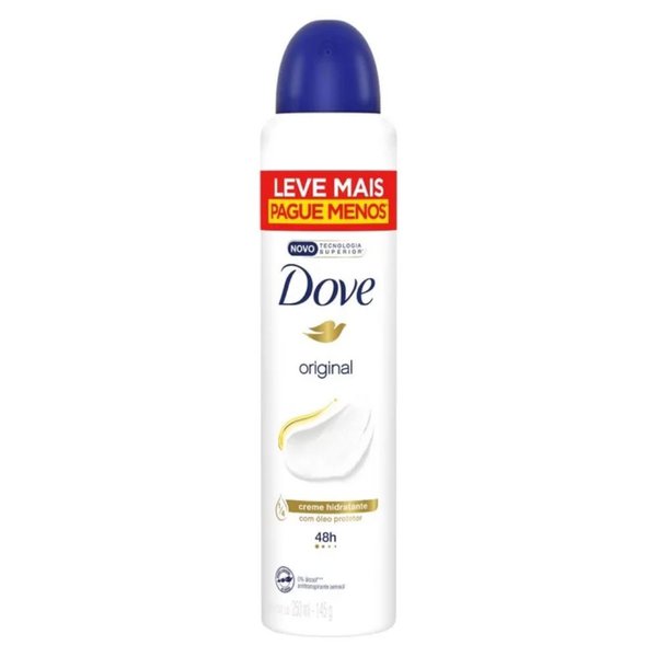 Desodorante Antitranspirante Aerosol Dove Original 250ml Desodorante Antitranspirante Aerosol Dove Original 250ml