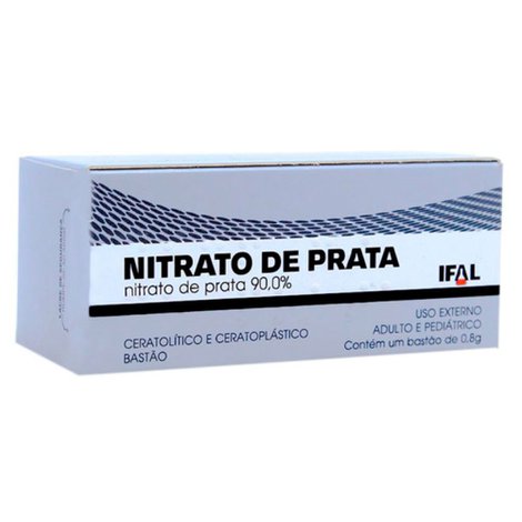 Nitrato de Prata Bastão 90,0% Ifal 0,8g Nitrato de Prata Bastão 90,0% Ifal 0,8g