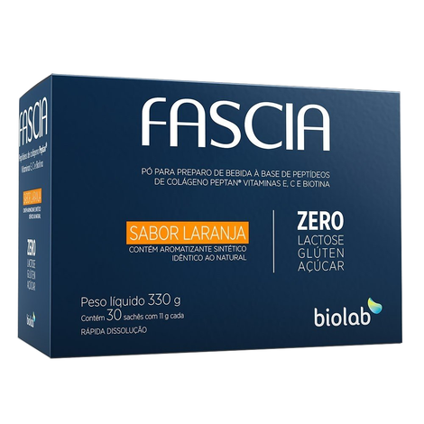 Peptídeos de Colágeno Biolab Fascia Laranja 30 Sachês Peptídeos de Colágeno Biolab Fascia Laranja 30 Sachês