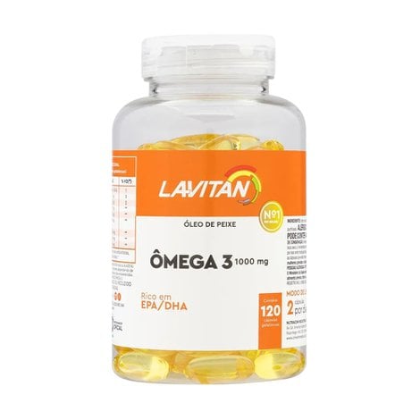 Ômega 3 1000mg Lavitan 120 cápsulas Ômega 3 1000mg Lavitan 120 cápsulas