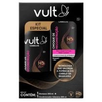 Kit Vult Cabelos Reconstrução Shampoo 200ml + Condicionador 200ml Kit Vult Cabelos Reconstrução Shampoo 200ml + Condicionador 200ml