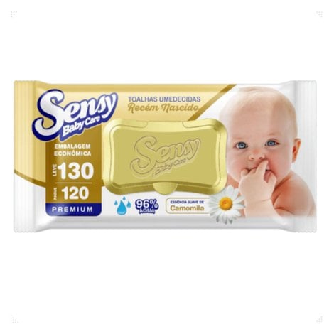 Toalhas Umedecidas Sensy Baby Care Récem-Nascido 130un Toalhas Umedecidas Sensy Baby Care Récem-Nascido 130un