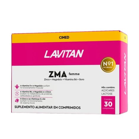 Lavitan ZMA Femme 30 comprimidos Lavitan ZMA Femme 30 comprimidos