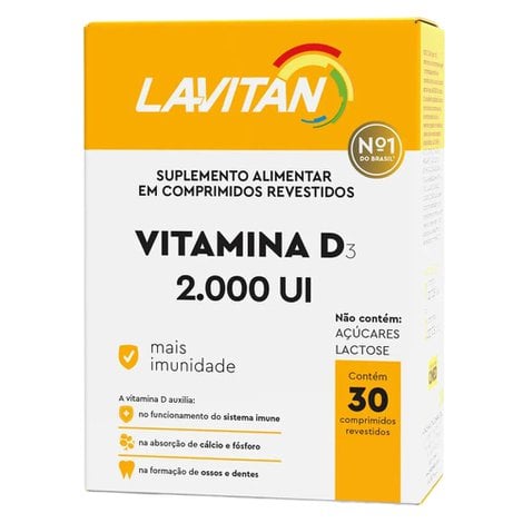 Lavitan Vitamina D3 2.000ui 30 comprimidos revestidos Lavitan Vitamina D3 2.000ui 30 comprimidos revestidos