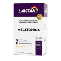 Lavitan Melatonina Sabor Maracujá 150 comprimidos mastigáveis Lavitan Melatonina Sabor Maracujá 150 comprimidos mastigáveis