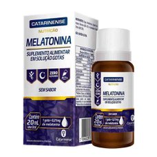 Melatonina Catarinense Nutrição Sem Sabor Gotas 20mL Melatonina Catarinense Nutrição Sem Sabor Gotas 20mL
