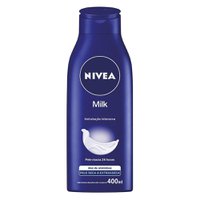 Loção Hidratante Corporal Nivea Milk Pele Seca a Extrasseca 400mL Loção Hidratante Corporal Nivea Milk Pele Seca a Extrasseca 400mL