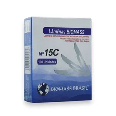 Lâmina de Bisturi em Aço Carbono Nº 15C Biomass Lâmina de Bisturi em Aço Carbono Nº 15C Biomass