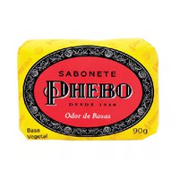 Sabonete Phebo Tradicional odor de rosas, barra 90g Sabonete Phebo Tradicional odor de rosas, barra 90g