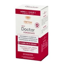 Doctar Forcecaps Darrow Cabelos e Unhas 90 comprimidos revestidos Doctar Forcecaps Darrow Cabelos e Unhas 90 comprimidos revestidos