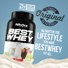 Best Whey Protein Atlhetica Nutrition original, pote com 900g Best Whey Protein Atlhetica Nutrition original, pote com 900g