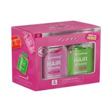 Combo Gummy Hair Vitamin Cabelos e Unhas Maçã Verde + Tutti Frutti 2 Potes Combo Gummy Hair Vitamin Cabelos e Unhas Maçã Verde + Tutti Frutti 2 Potes