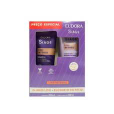 Kit Eudora Siáge Liso Intenso Shampoo (250mL) + Condicionador (200mL) Kit Eudora Siáge Liso Intenso Shampoo (250mL) + Condicionador (200mL)