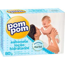 Sabonete Infantil Pom Pom Loção Hidratante Barra 80g Sabonete Infantil Pom Pom Loção Hidratante Barra 80g