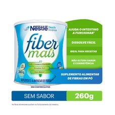 Suplemento Alimentar de Fibras Fibermais Sem Sabor 260g Suplemento Alimentar de Fibras Fibermais Sem Sabor 260g