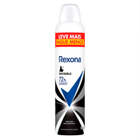Desodorante Antitranspirante Feminino Rexona Invisible aerossol 250mL Desodorante Antitranspirante Feminino Rexona Invisible aerossol 250mL