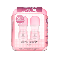 Desodorante Antiperspirante Giovanna Baby Classic roll-on, 2 unidades com 50mL cada Desodorante Antiperspirante Giovanna Baby Classic roll-on, 2 unidades com 50mL cada