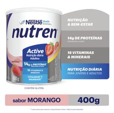 Complemento Alimentar Nutren Active Morango 400g Complemento Alimentar Nutren Active Morango 400g