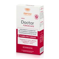 Doctar Forcecaps Darrow Cabelos e Unhas caixa com 30 comprimidos revestidos Doctar Forcecaps Darrow Cabelos e Unhas caixa com 30 comprimidos revestidos