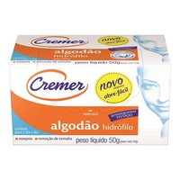 Algodão Hidrófilo Cremer branco, 50g Algodão Hidrófilo Cremer branco, 50g