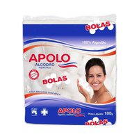 Algodão Apolo bola, branco com 100g Algodão Apolo bola, branco com 100g