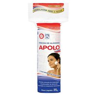 Algodão Apolo disco, branco com 35g Algodão Apolo disco, branco com 35g