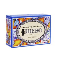 Sabonete Cremoso Phebo Mediterrâneo limão siciliano, barra 100g Sabonete Cremoso Phebo Mediterrâneo limão siciliano, barra 100g