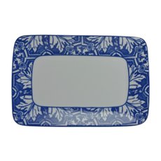 Bandeja Retangular Azulejos 27cm Schmidt 2257 Bandeja Retangular Azulejos 27cm Schmidt 2257