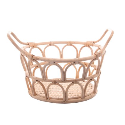 Cesto Rattan com Alça Nature 37x30x18,5cm Wolff 29498 Cesto Rattan com Alça Nature 37x30x18,5cm Wolff 29498