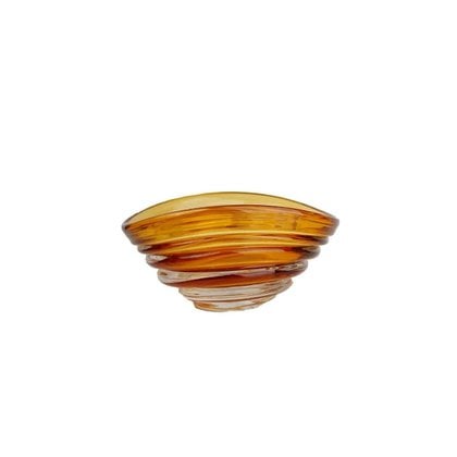 Centro de Mesa Decorativo Murano Ambar 26x20x13cm Paramount 3989 Centro de Mesa Decorativo Murano Ambar 26x20x13cm Paramount 3989