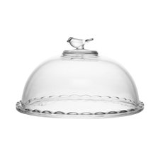 Queijeira com Tampa Cristal Bird 20cm Wolff 21017 Queijeira com Tampa Cristal Bird 20cm Wolff 21017