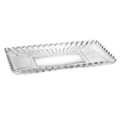 Travessa Cristal Geneva 30x17x3cm Wolff 61649 Travessa Cristal Geneva 30x17x3cm Wolff 61649