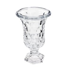 Vaso com Pé Vidro Diamond 15x14cm Lyor 4290 Vaso com Pé Vidro Diamond 15x14cm Lyor 4290
