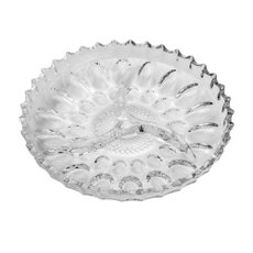 Petisqueira com 3 Divisões Cristal Jaguar 23cm Lyor 7406 Petisqueira com 3 Divisões Cristal Jaguar 23cm Lyor 7406