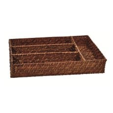 Porta Talheres Retangular Rattan 34x24x6cm Mundiart 244 Porta Talheres Retangular Rattan 34x24x6cm Mundiart 244